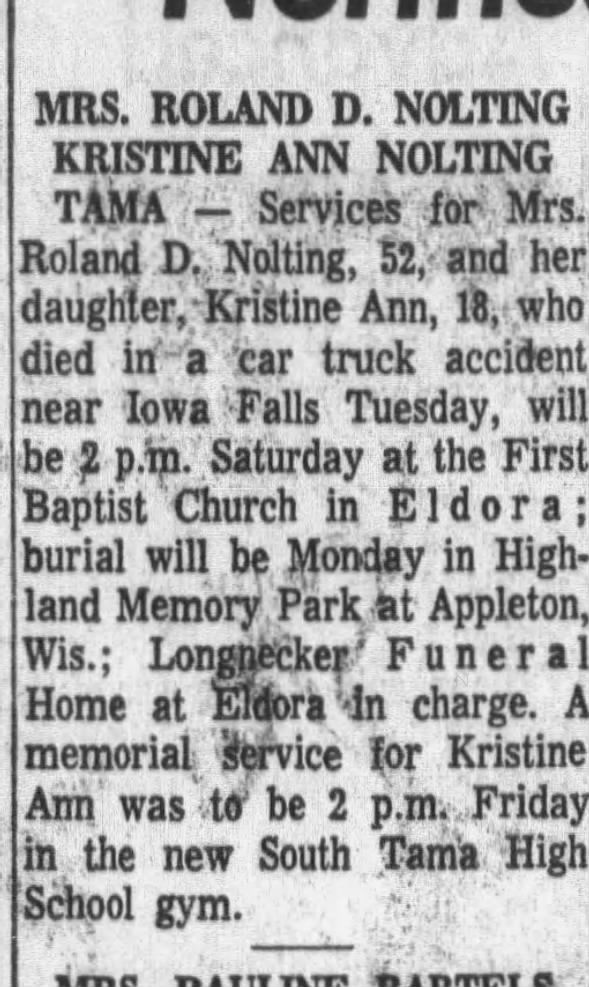Clipping from The Courier